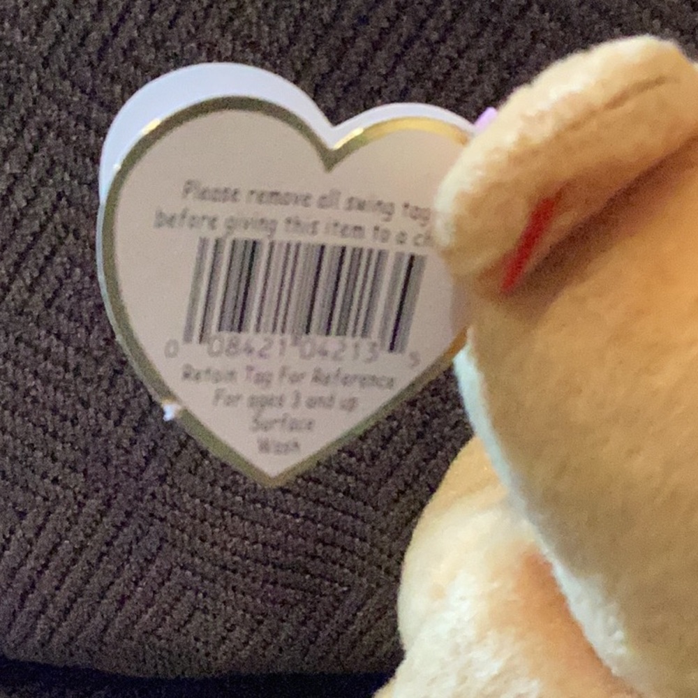 Ty HOPE Bear Beanie Baby Vintage Plush - Picture 4 of 8